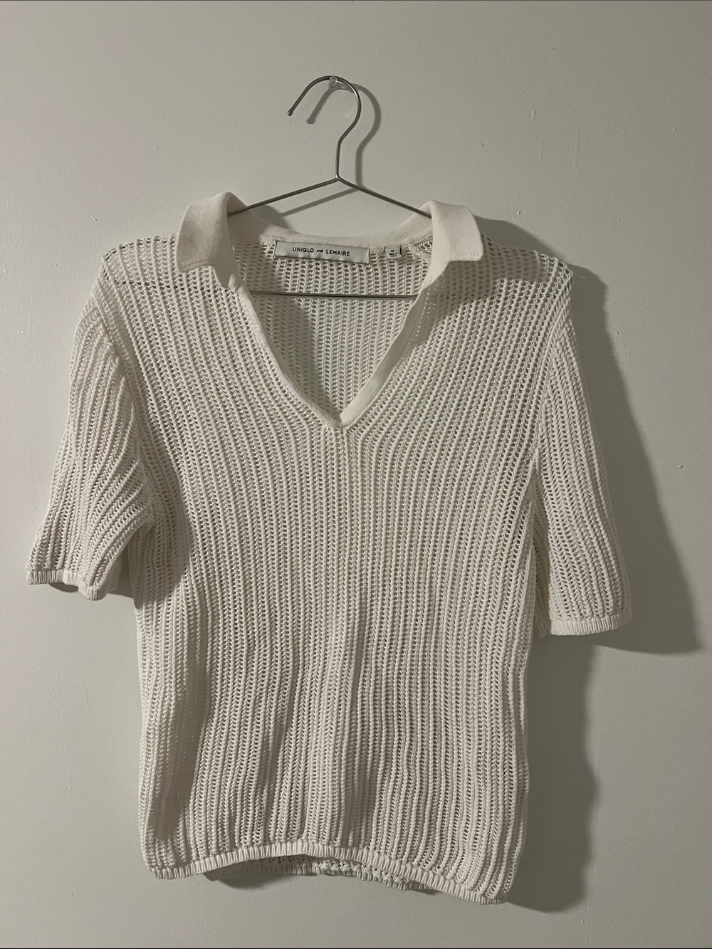 UNIQLO x LEMAIRE U Cream Open-Knit Sweater